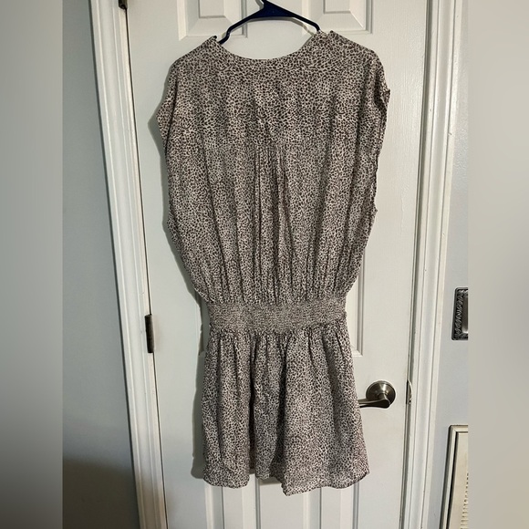 Rails Light Brown Angelina Sand Cheetah Linen Blend Mini Dress Size XL - Picture 7 of 7